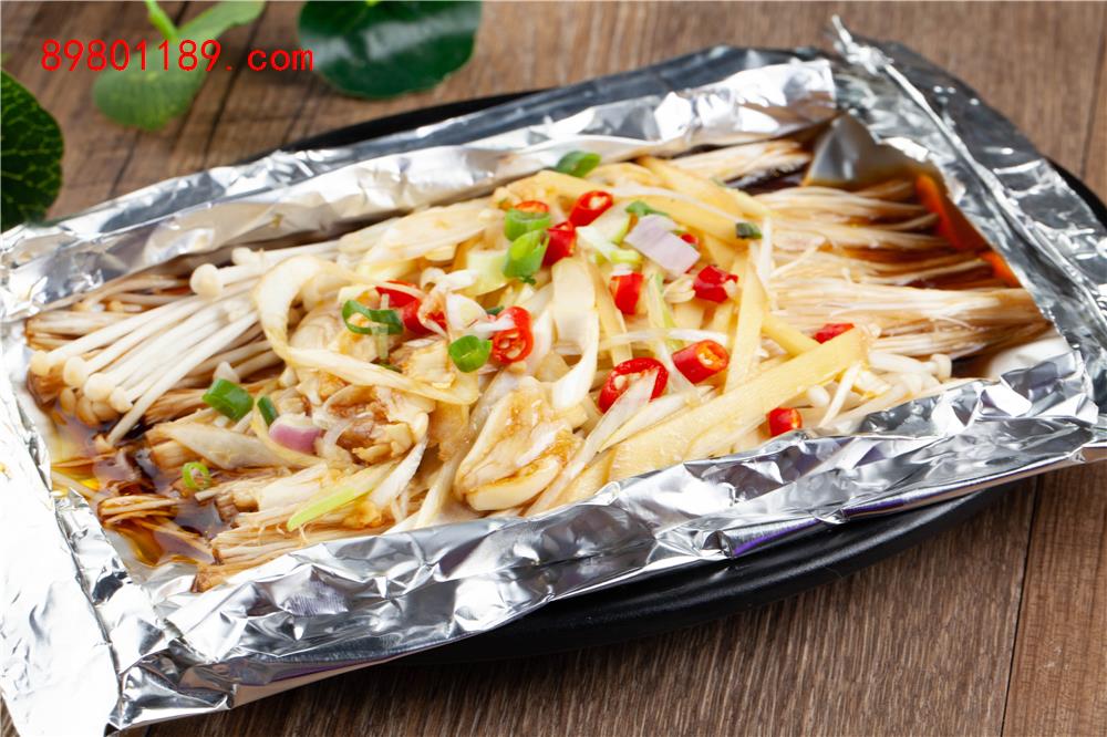 锡纸金针菇 -